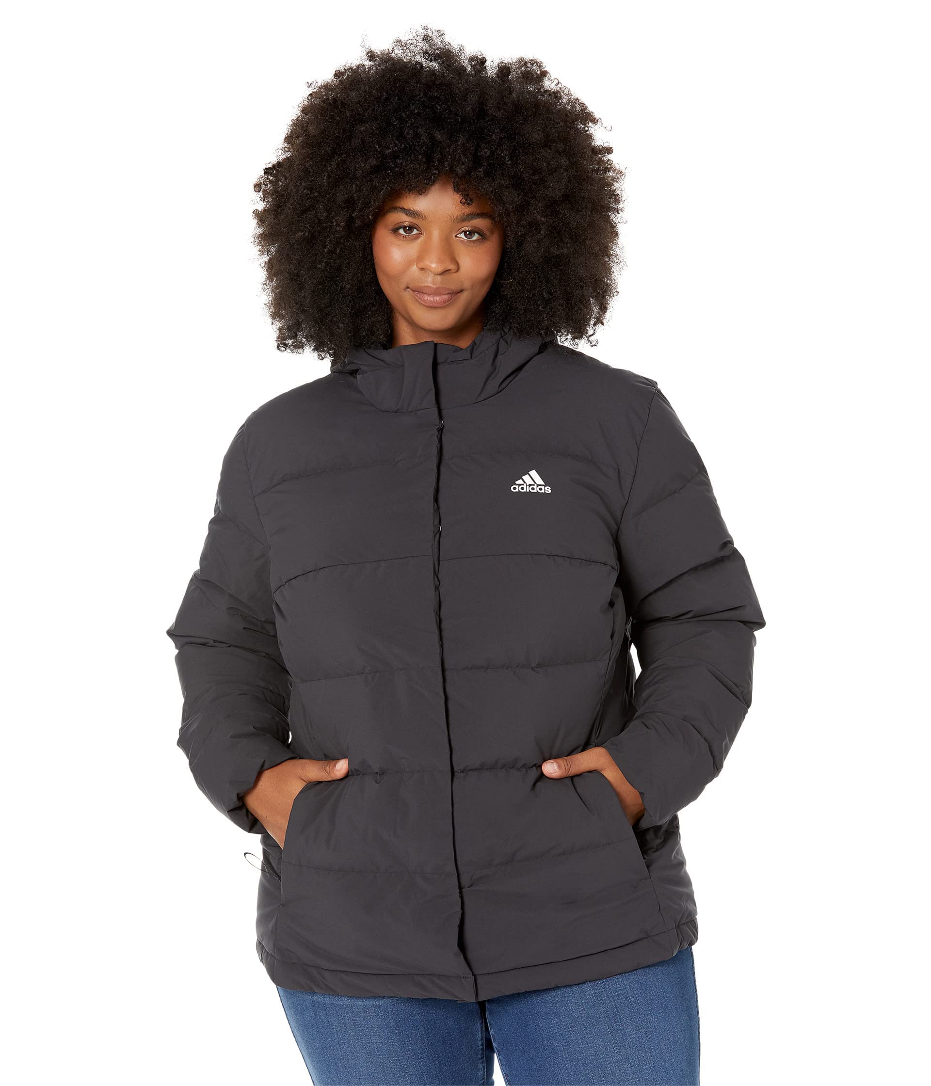 Adidas Women's Helionic Hooded Jacket - Lightweight Waterproof Windbreaker for Hiking, Running & Outdoor Activities