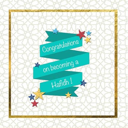 Elegant Hafidh Congratulations Greeting Card - Perfect for Graduation, Wedding & Special Occasions