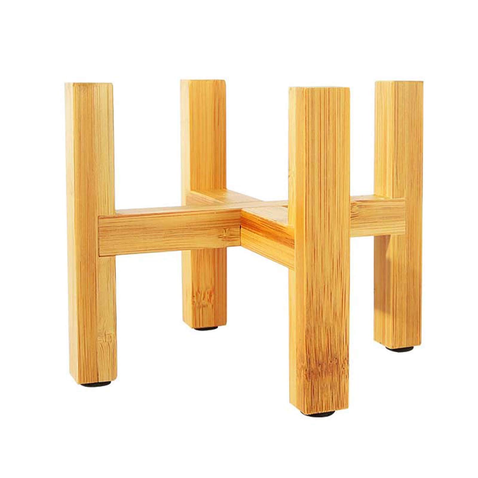 Modern Wooden Plant Stand - Adjustable Flower Pot Holder for Indoor Plants, Home Decor Shelf (12.39CM) - Perfect for Living Room, Bedroom & Office Decor