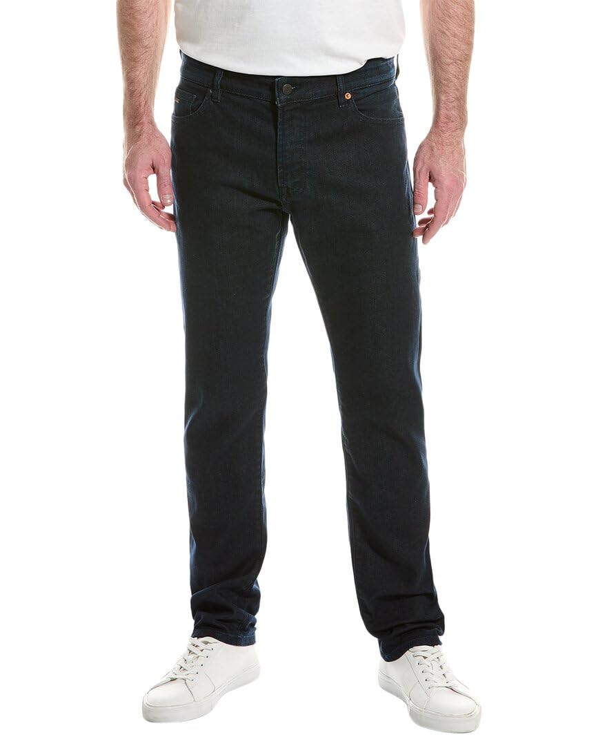 BOSS Men's Straight Leg Stretch Cotton Jeans - Comfortable Casual & Work Pants for Everyday Wear