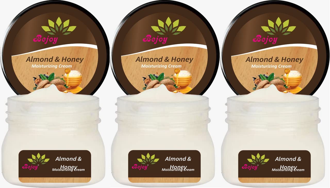 Bejoy Honey & Almonds Advanced Nourishing Body Lotion 300ml - Deep Moisturizing for Dry Skin, Natural Ingredients for Soft & Smooth Skin - Perfect for Daily Hydration & Nighttime Skincare Routine