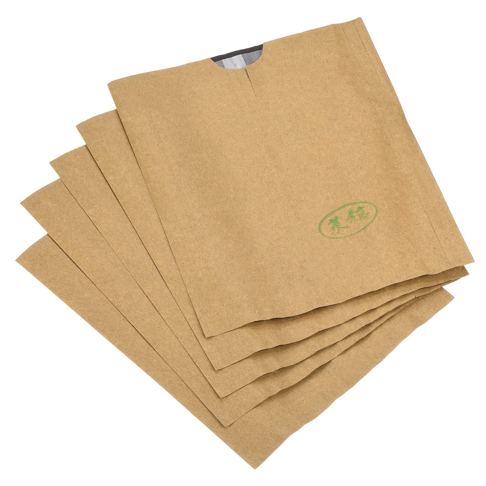 Meccanixity 100-Pack Fruit Protection Bags 18x15cm - Paper Rectangle Fruit Covers for Apple, Pear, Peach - Yellow/White Garden Flower Protection Bags for Organic Farming & Home Gardening