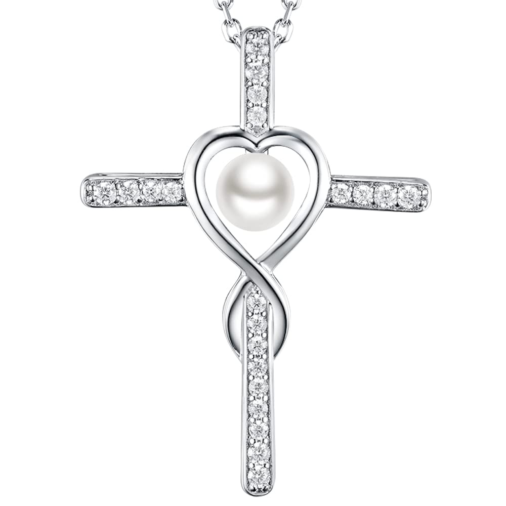 Dorella Love Infinity Necklace - 925 Sterling Silver October Birthstone Pink Tourmaline Jewelry for Women, Wife & Mom - Perfect Birthday Gift, Anniversary Present & Everyday Elegance