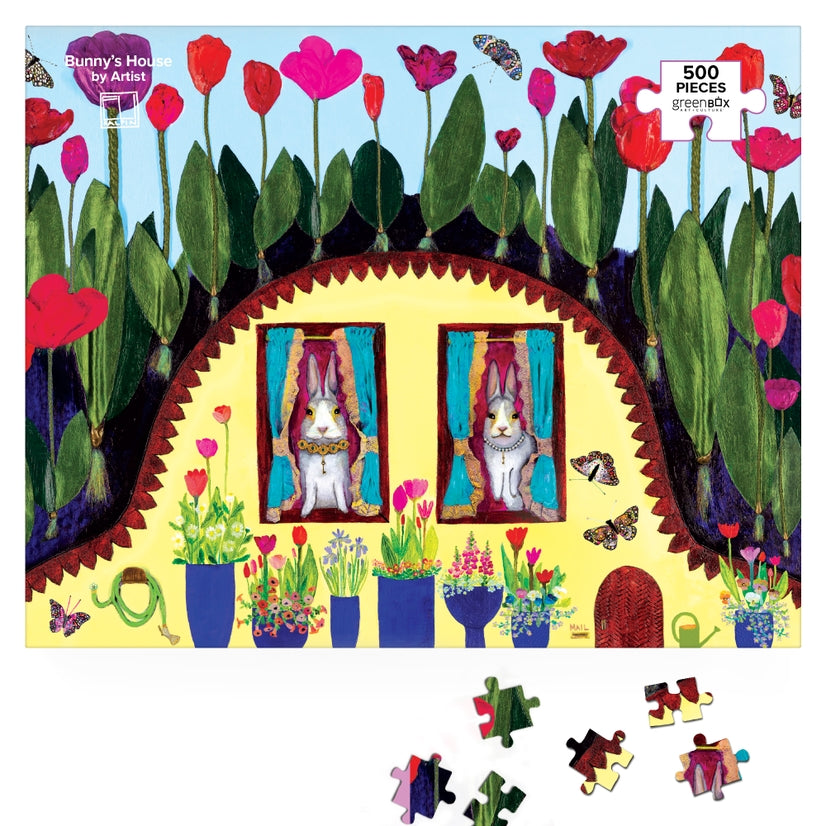 Bunny's House 500 Piece Jigsaw Puzzle for Adults & Kids - Fun Family Game, Home Decor, Stress Relief Activity for Relaxation & Mindfulness