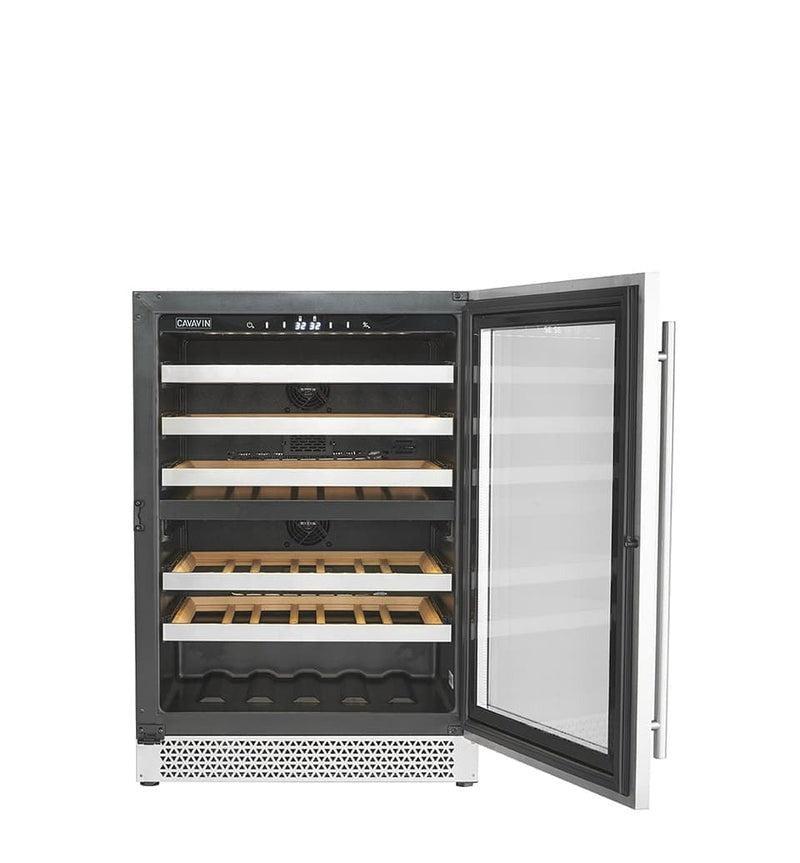 Cavavin Vinoa Collection 24-Inch Stainless Steel Wine Cooler - 41 Bottle Capacity (V 041WDZ) | Perfect for Home Bars, Restaurants & Wine Cellars
