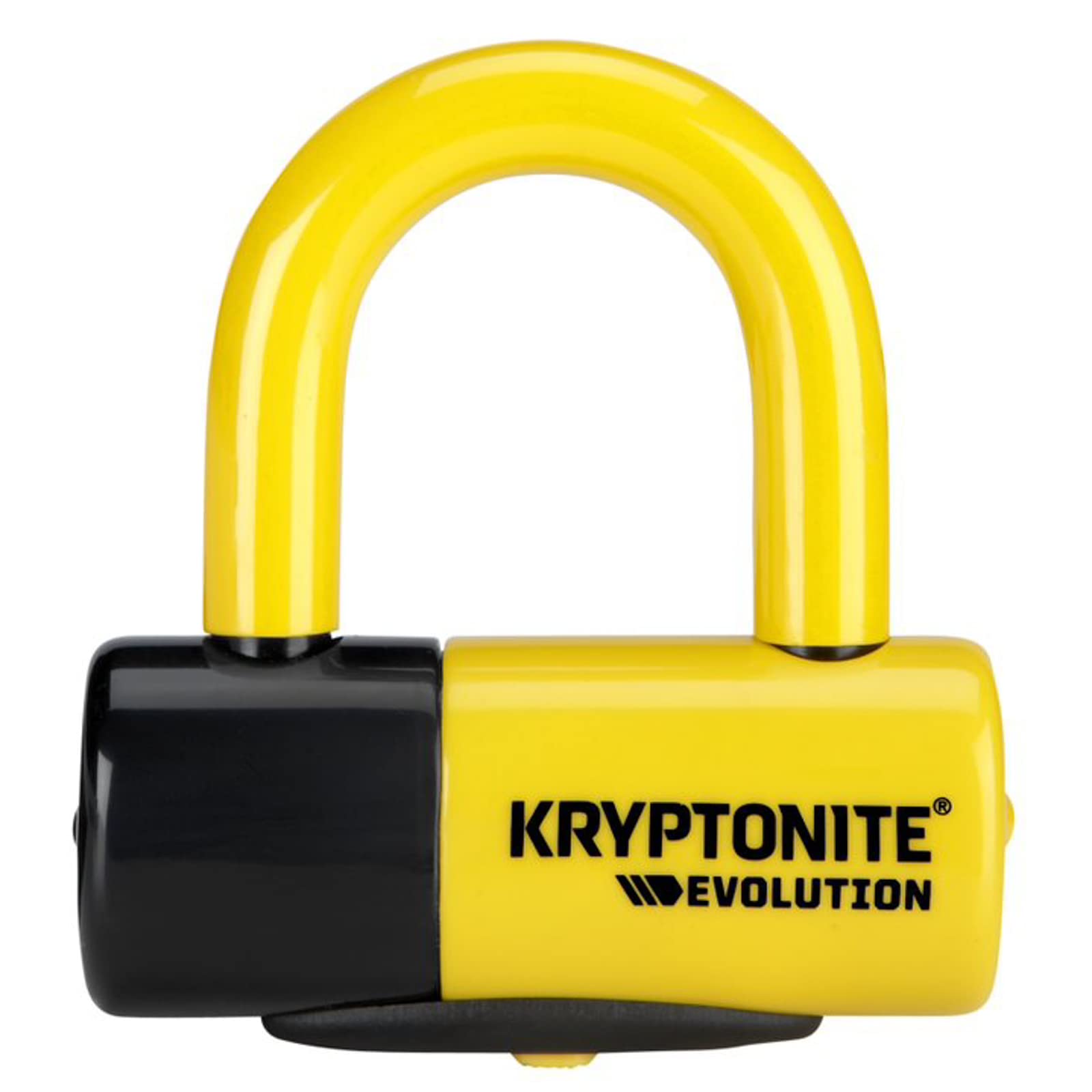 Kryptonite Evolution Series 4 Bicycle Disc Bike Lock - High Security U-Lock with Anti-Theft Protection (Yellow) - Perfect for Urban Commuting & Bike Parking Safety