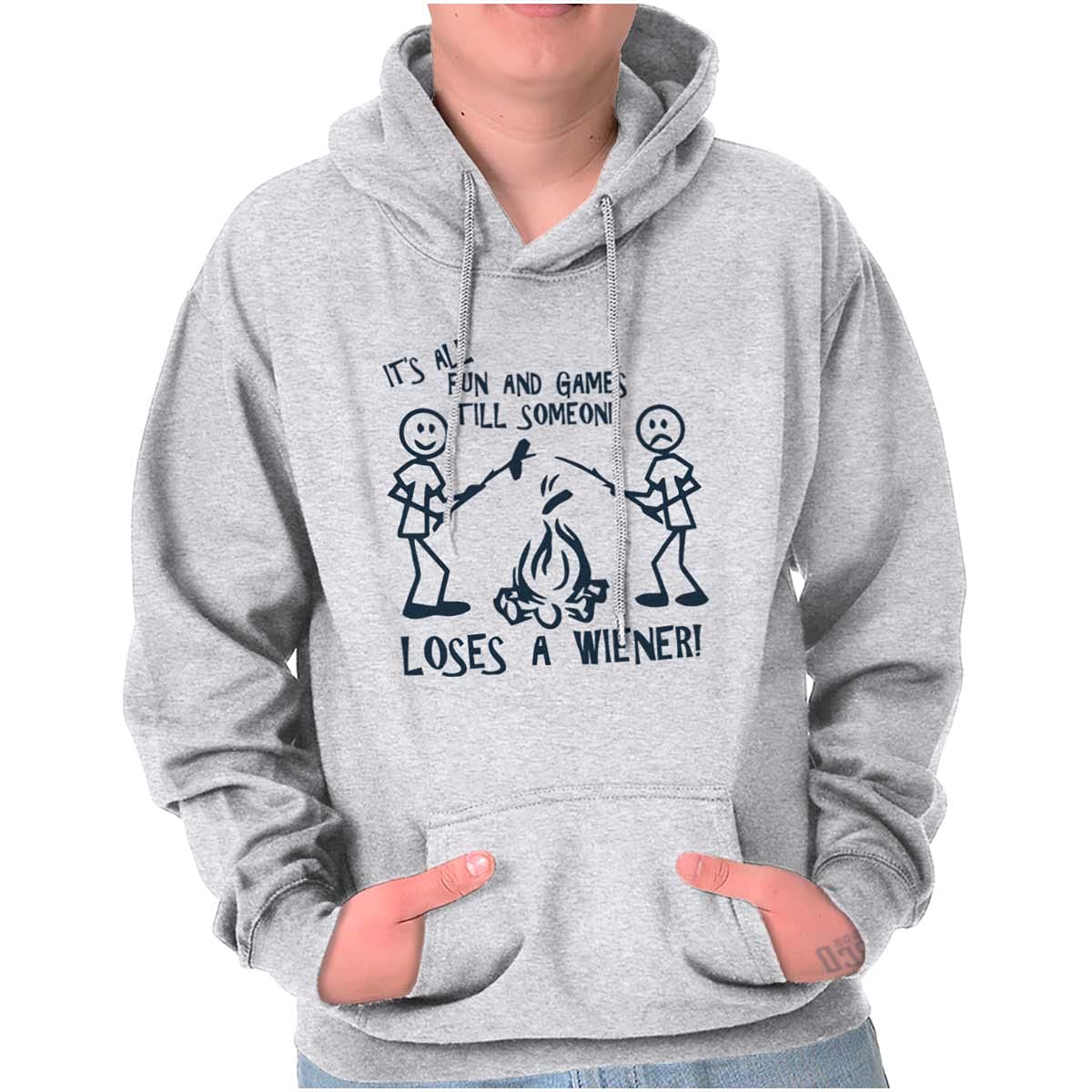 Fun Games Until Someone Loses Wiener Hoodie - Men's Hooded Sweatshirt for Casual Wear, Gaming Nights, and Outdoor Adventures