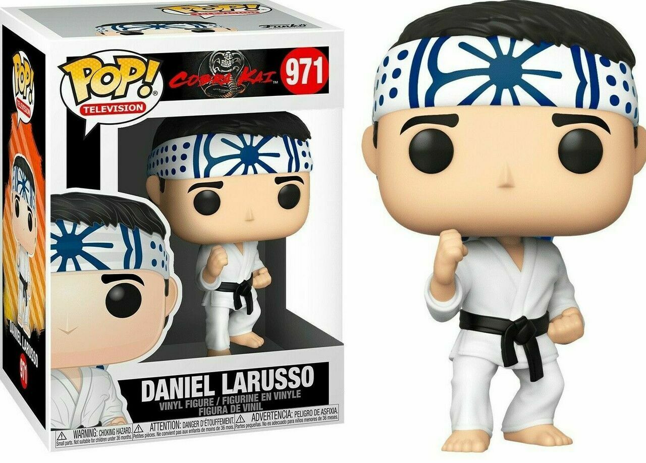 Cobra Kai Daniel LaRusso #971 Pop Vinyl Figure - Funko Pop Collectible - Perfect for Fans, Display & Gifts - Home Office Decor, Anime Merchandise Collection