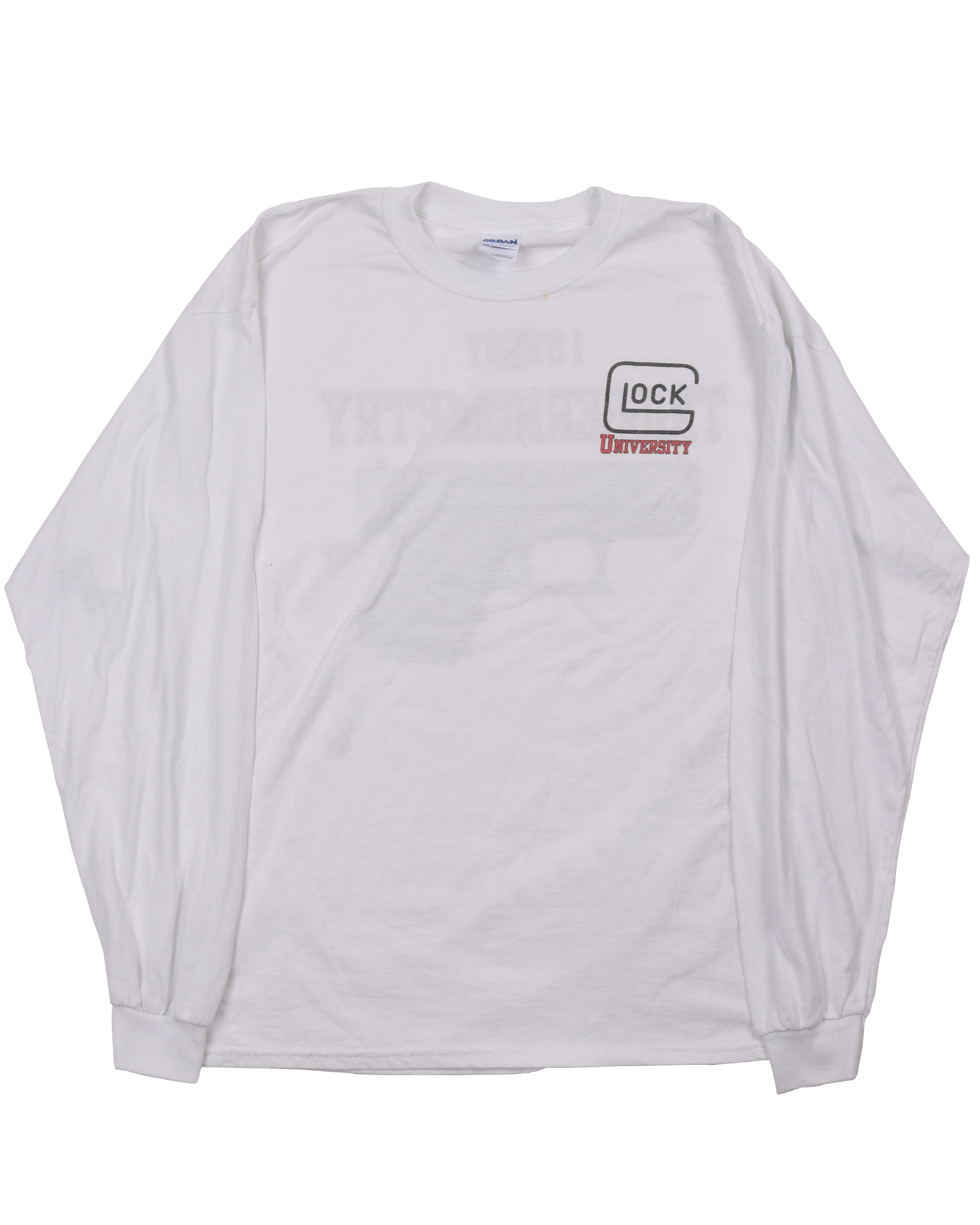 Glock University Long Sleeve T-Shirt - Premium Cotton Graphic Tee for Gun Enthusiasts & Shooting Range Wear