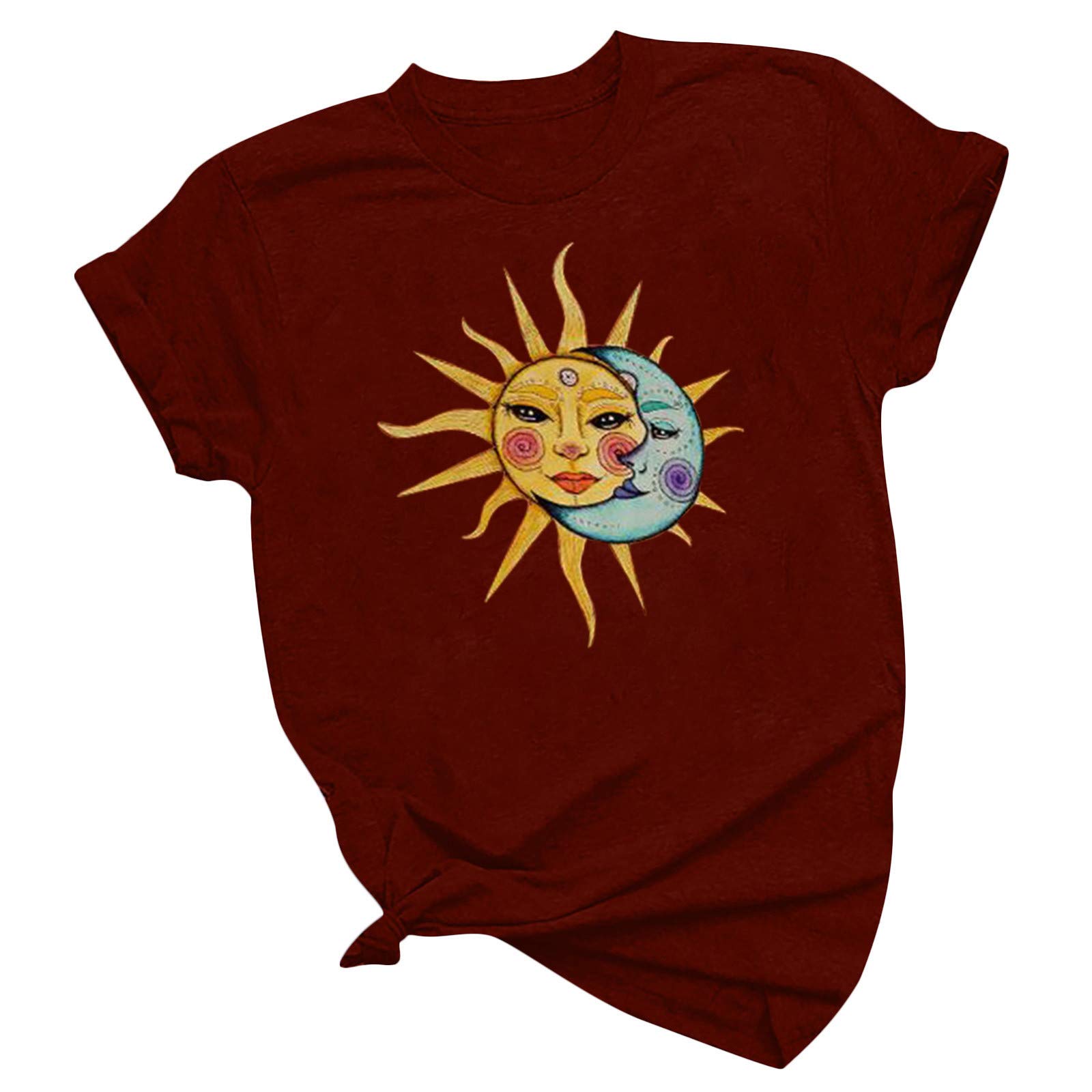 Women's Fashion O-Neck Pattern Printed Plus Size T-Shirts - Summer Casual Short Sleeve Tops for Women - Perfect for Everyday Wear, Beach Outings & Vacation Essentials