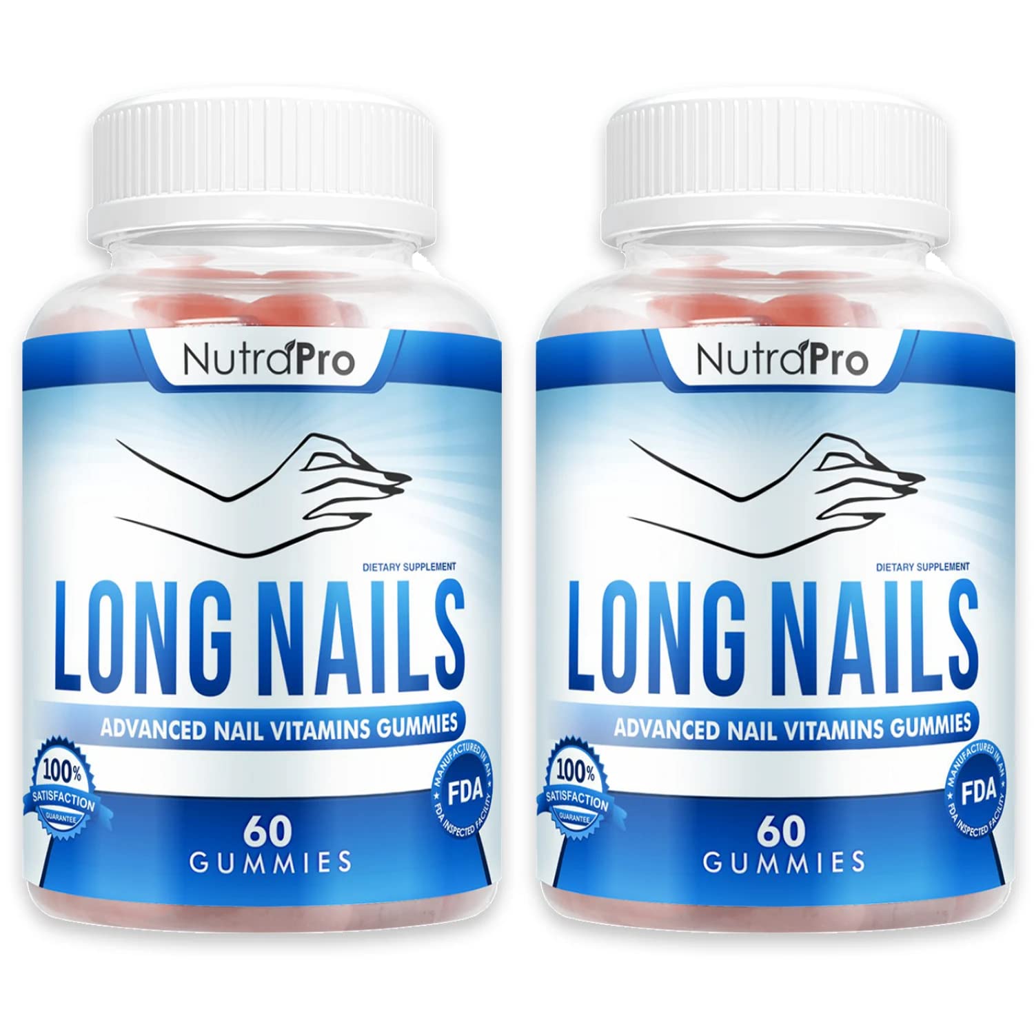 NutraPro Nail Growth Vitamins with Biotin & Collagen - Stronger Nails Supplement Gummies for Healthy Nail Care | Prevent Brittle & Chipped Nails | Perfect for Weak Nails & Nail Biting Recovery