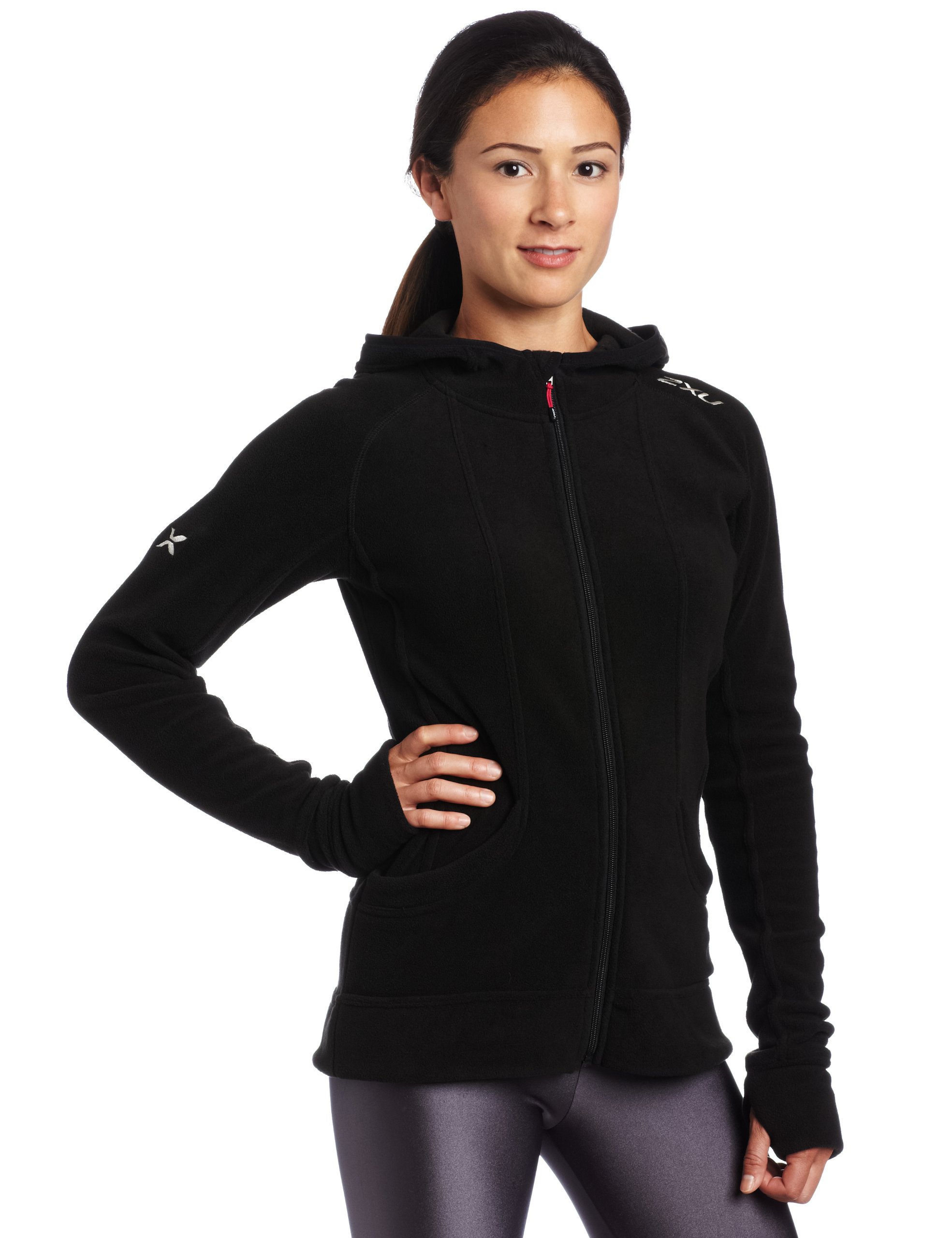 2XU Women's Fleece Jacket - Lightweight Warm Winter Running Jacket for Outdoor Activities & Casual Wear
