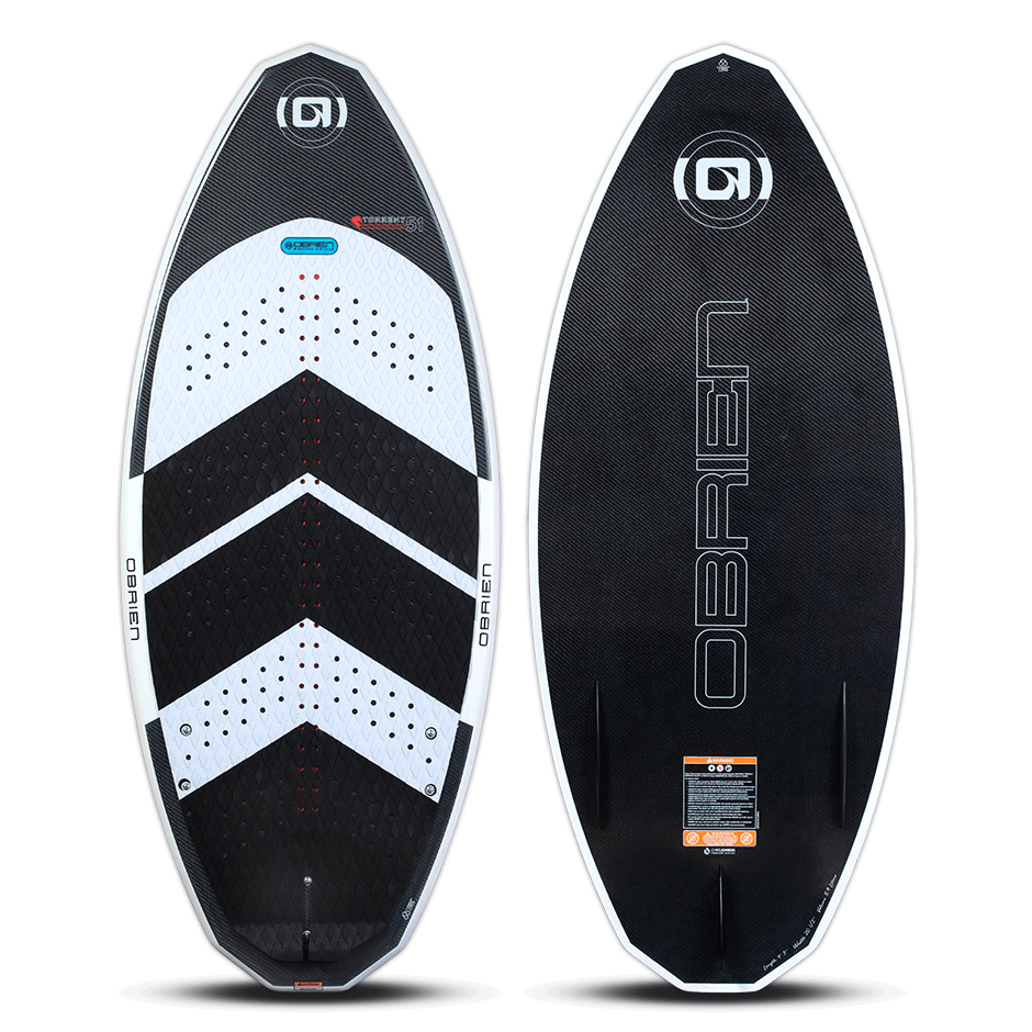 O'Brien Torrent Dark Horse Wakesurf Board for Adults - High Performance Surfboard for Boat & Cable Parks - Perfect for Beginners & Advanced Riders