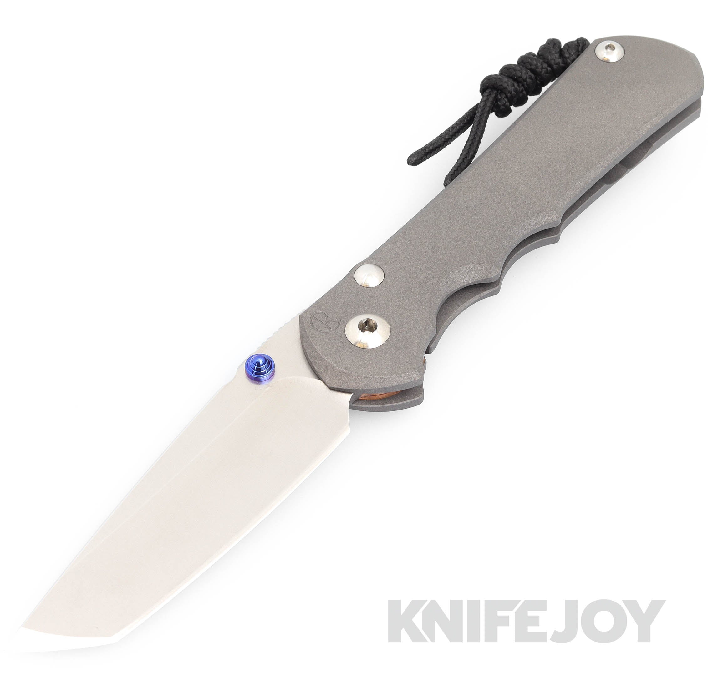 Chris Reeve Large Inkosi Magnacut Tanto Knife - Plain Titanium Handle - EDC, Outdoor Survival, Tactical & Camping Gear - High-Performance Fixed Blade for Collectors & Professionals