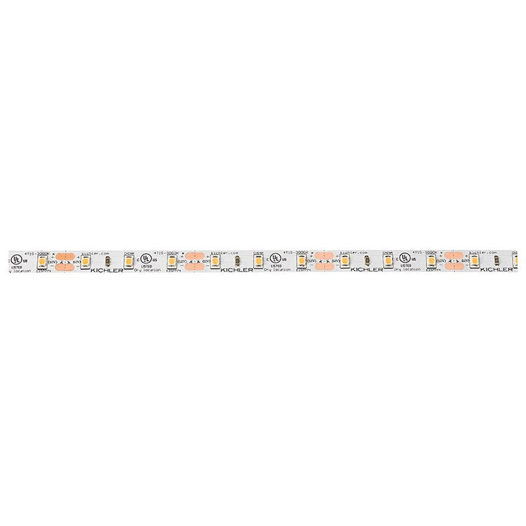 16 Ft 4TL 12 Volt 2700K Warm White LED Strip Light - Flexible Dry Tape Lighting for Under Cabinet, Cove, and Shelf Accent Lighting