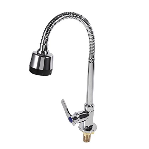 Premium Zinc Alloy Single Handle Pull Down Spray Kitchen Faucet with Cold Water Swivel Spout - Ideal for Modern Home Kitchens & Bar Sinks
