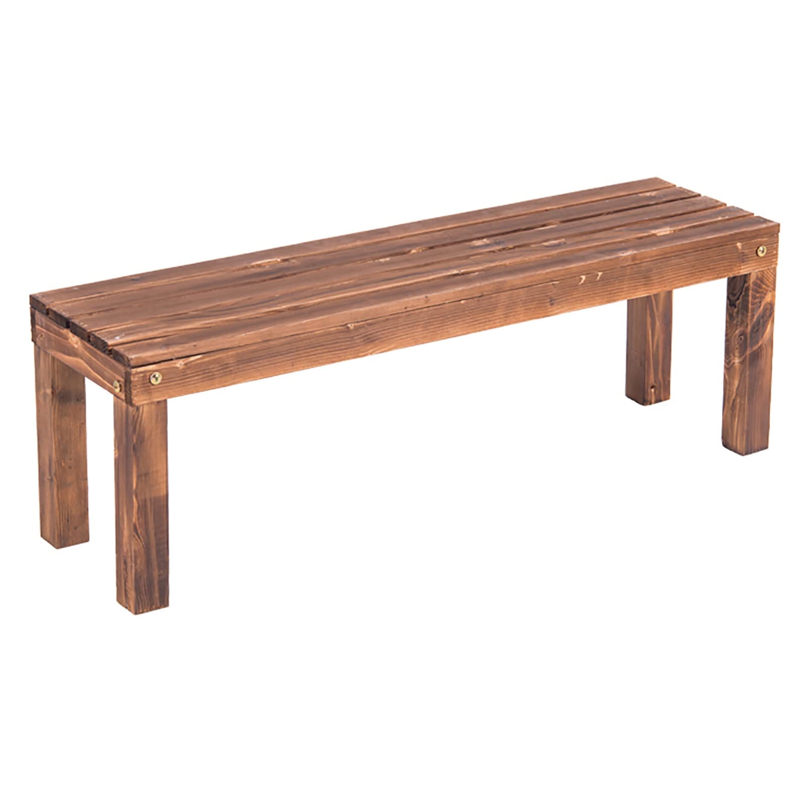 Backless Patio Bench - 35.4'' Outdoor & Indoor Garden Bench, Flower Stand, Patio Chair for Backyard, Deck, Porch (90x30x25cm) - Perfect for Relaxing, Decorating Gardens & Small Spaces