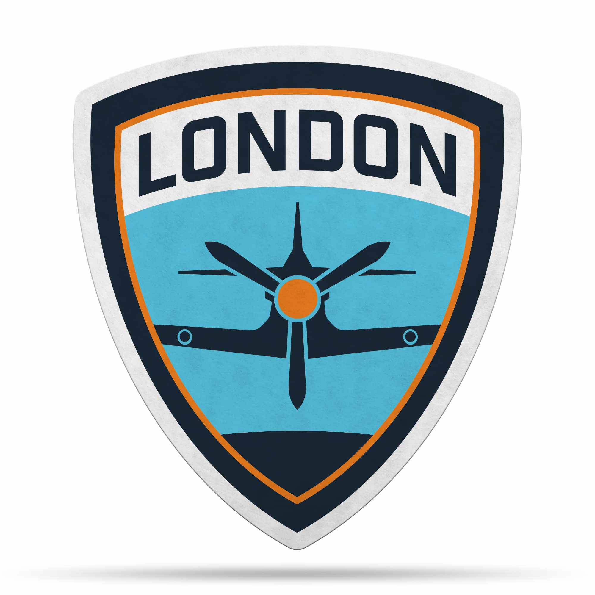 Overwatch London Spitfire Classic State Shape Cut Pennant - Soft Felt Esports Banner for Home & Gaming Room Decor - Easy to Hang Wall Display for Fans & Collectors
