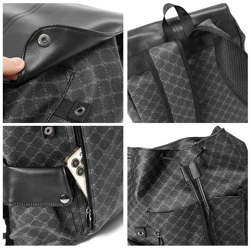 Stylish Men's Large Capacity Backpack - Durable & Waterproof for Travel, Work & Outdoor Adventures
