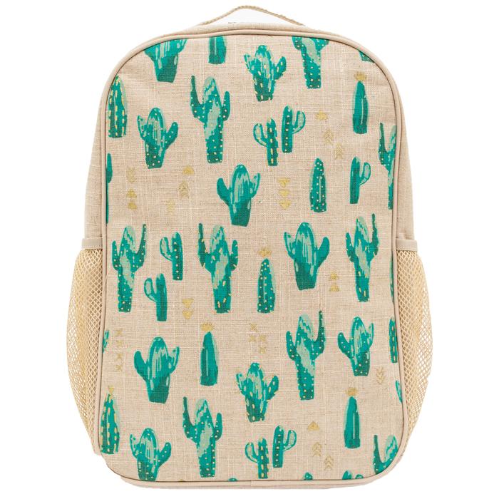 SoYoung Cactus Print School Backpack for Kids - Durable Desert Themed Backpack for Elementary Students - Perfect for School, Travel & Outdoor Adventures