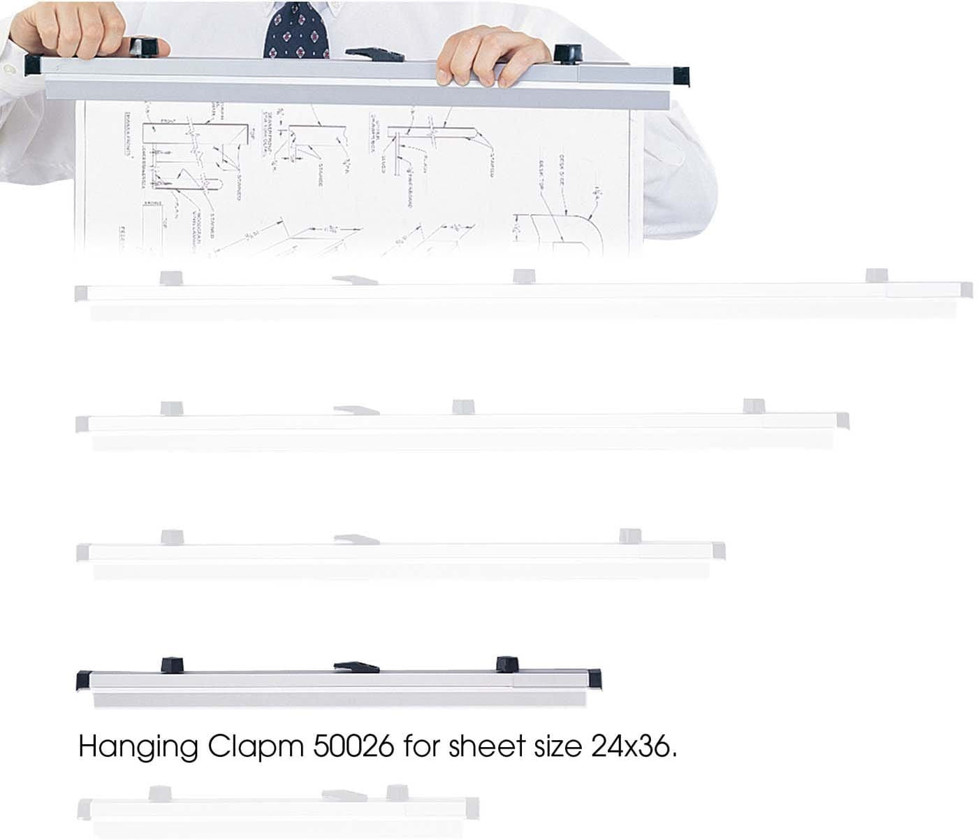 24 x 36 Sheet Hanging Clamps - Heavy Duty Picture Frame Hangers for Posters, Artwork & Signs - Perfect for Home, Office & Gallery Displays