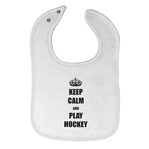 Hockey-Themed Baby Bibs & Burp Cloths Set - Soft Cotton for Toddler Boys & Girls - White Design - Perfect for Feeding Time & Playtime