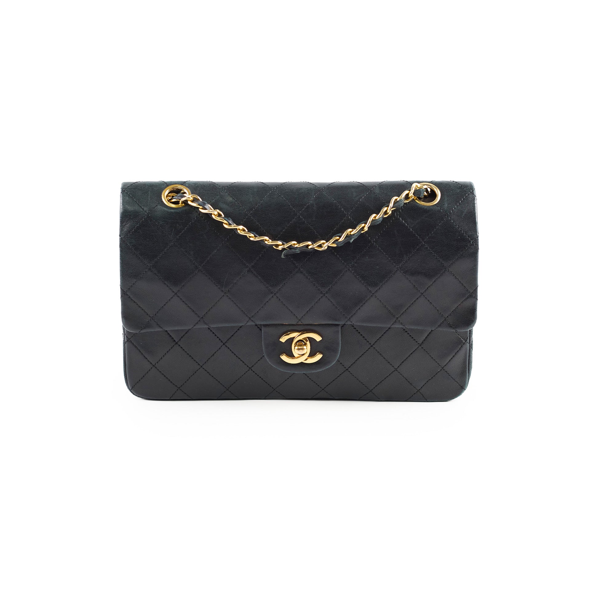 Vintage Chanel Medium/Large Double Classic Flap Bag in Black - Perfect for Evening Events, Date Nights & Luxury Fashion Collectors