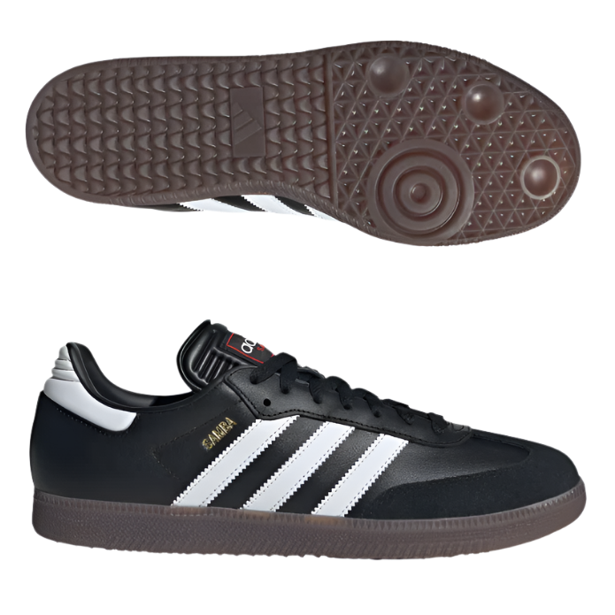 adidas Samba OG Indoor Soccer Shoes - Classic White/Black Sneakers for Men & Women | Perfect for Casual Wear, Street Style & Light Sports Activities