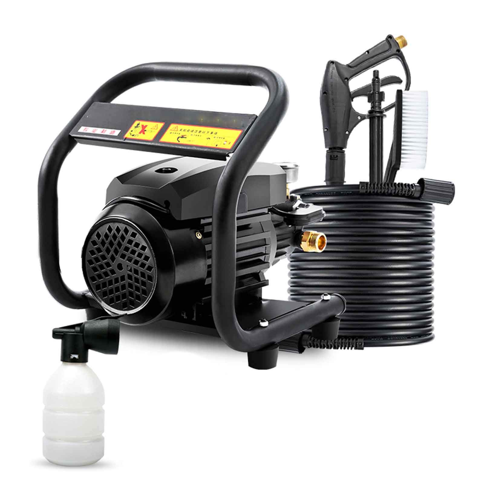 2000W Portable High Pressure Washer - 100Bar Powerful Electric Pressure Cleaner with Self-Priming & Dual Function - 3 Second Quick Water Output - Perfect for Car Washing, Lawn Irrigation, Roof Cleaning, Patio & Driveway Cleaning