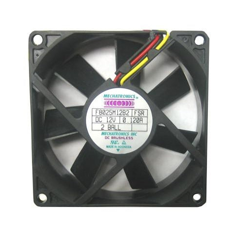 80x80x25mm 12V DC Mechatronics Cooling Fan with Locked Rotor Alarm - F8025M12B2 FSR - Ideal for PC Cooling, Server Racks & Electronics Enclosures