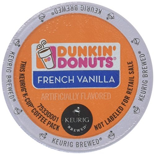 Dunkin' Donuts French Vanilla K-Cup Coffee Pods - 10 Count (Pack of 6) | Premium Single-Serve Coffee for Keurig Brewers | Perfect for Home, Office & Morning Coffee Break