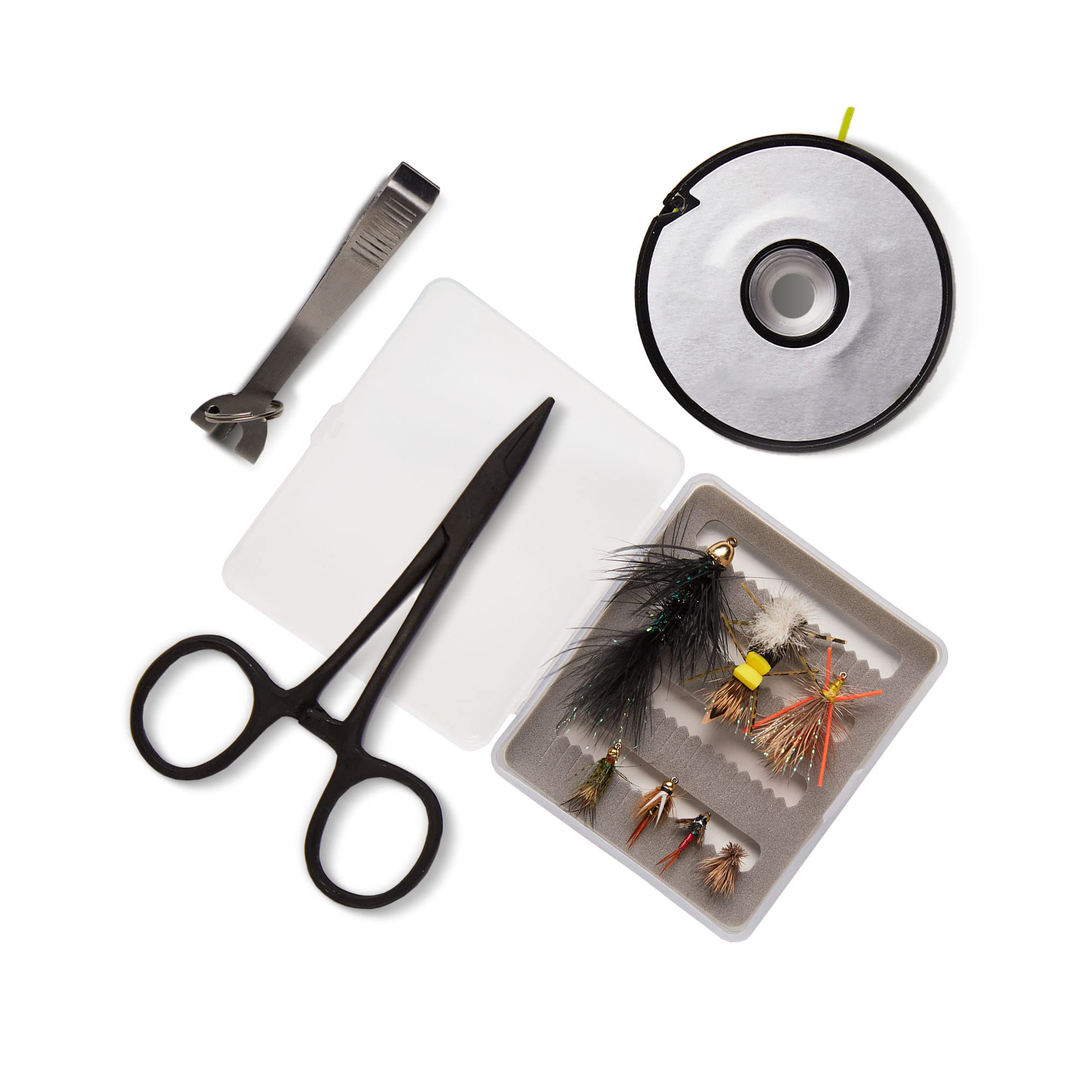 Fly Fishing Kit with Tippets, Clippers & Flies for Trout Fishing