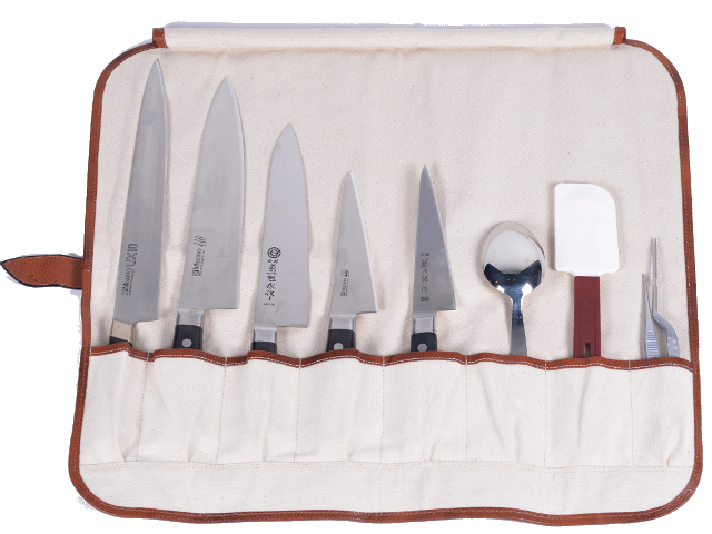 Boldric One Buckle Genuine Leather Knife Bag - Brown | Premium Quality | Free Shipping | Perfect for Chefs, Hunters & Outdoor Enthusiasts