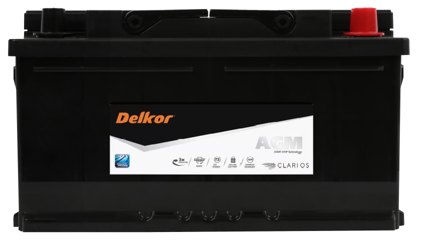 Delkor DIN75AGM LN4 AGM Battery - Direct Replacement for Varta F21 - Premium Automotive & Marine Power Solution - Perfect for Cars, Trucks, Boats & RVs