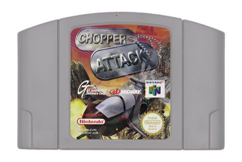 Chopper Attack Nintendo 64 N64 Game Cartridge - PAL Version - Classic Action-Adventure Game for Retro Gaming Enthusiasts - Perfect for Nintendo 64 Collectors and 90s Nostalgia Gaming Sessions