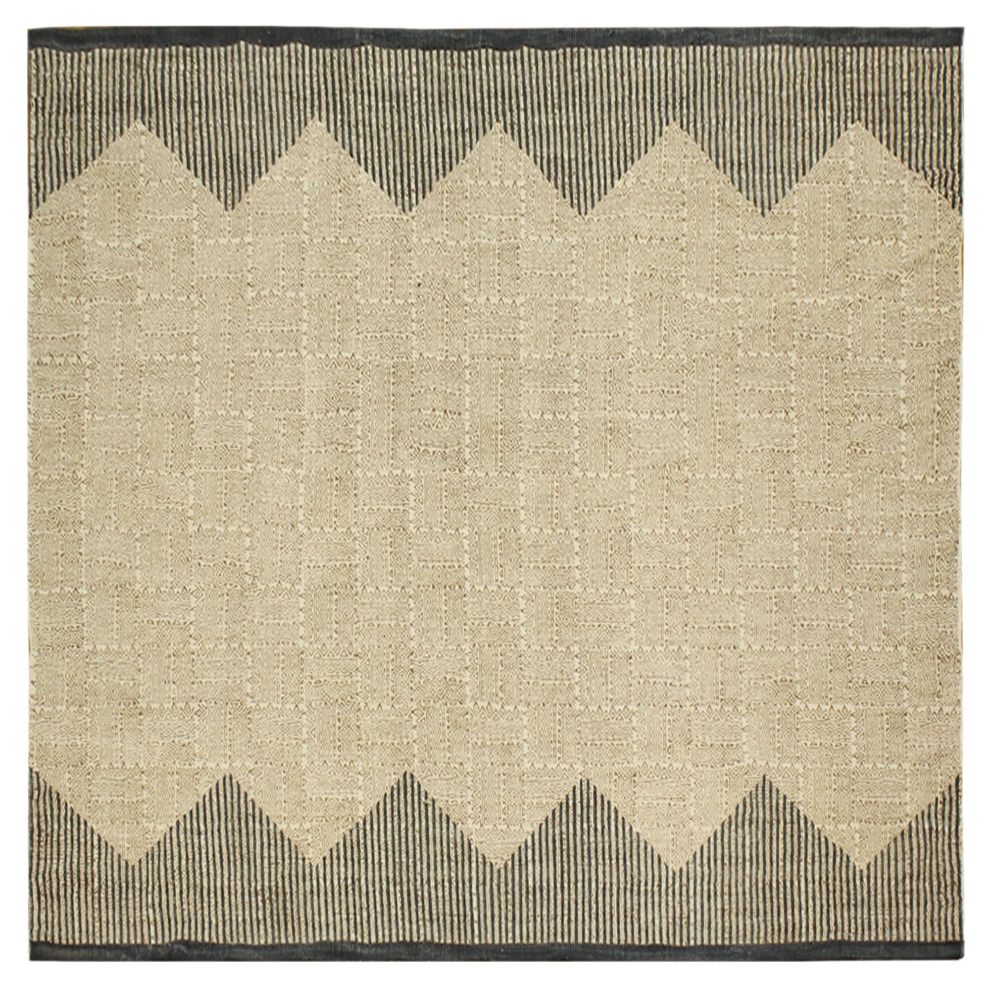 5x7 Ft Brown & Black Cotton Dhurrie Striped Kilim Rug - Rectangular Flatweave Indoor/Outdoor Rug for High Traffic Areas - Perfect for Bedroom, Dining Room & Living Room Decor