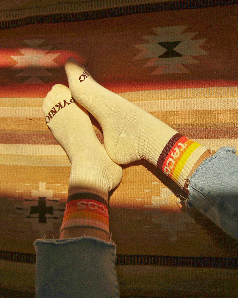 Colorful Striped Taco Socks for Men & Women - Fun Novelty Socks for Casual Wear, Cosplay & Gifts
