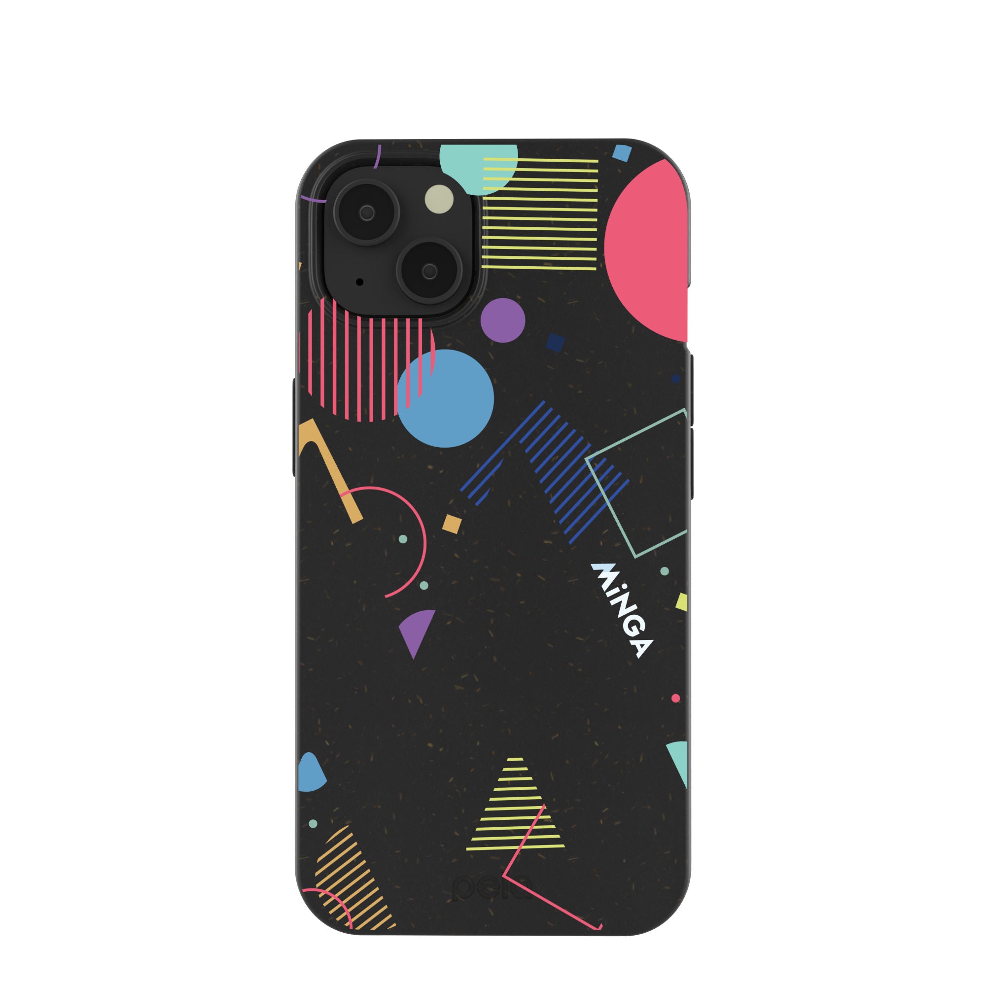 Stylish Black Minga Party iPhone 13 Case - Trendy Protective Cover for iPhone 13 - Perfect for Parties, Concerts & Nightlife Events