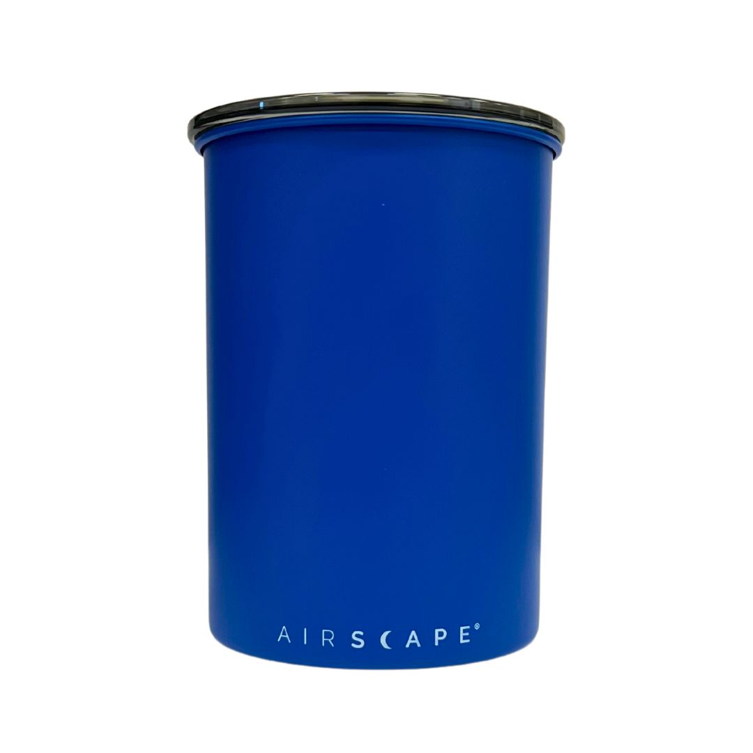 Airscape Classic 1 lb Airtight Coffee Canister - Matte Blue | Freshness Preserving Coffee Storage Container for Kitchen & Pantry Organization