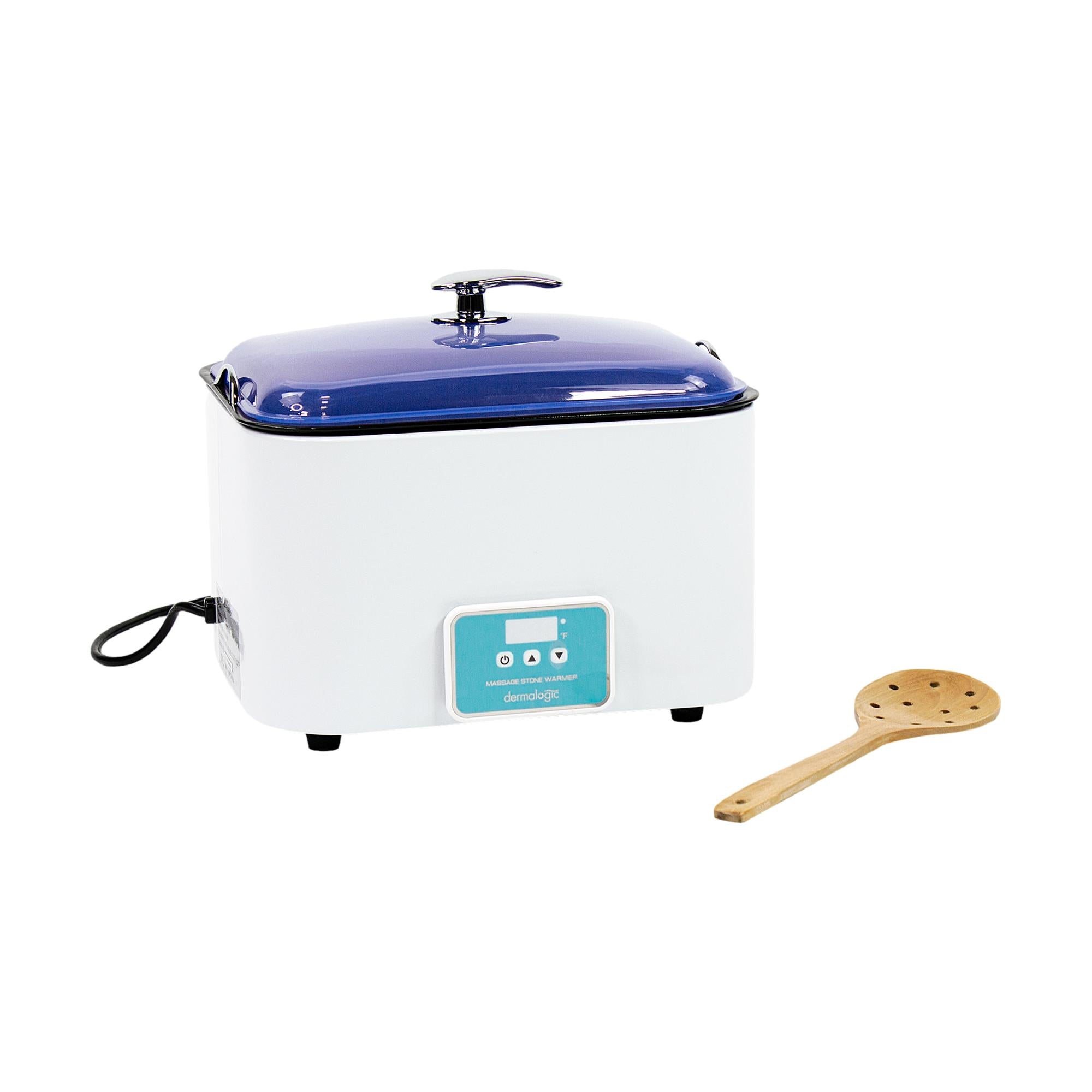 Dermalogic Digital Massage Stone Heater - 8 Quart Capacity for Hot Stone Therapy | Perfect for Spa, Massage Clinics & Home Relaxation