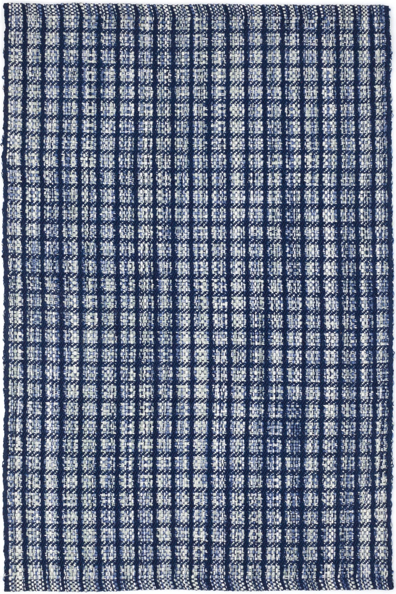 Handwoven Coco Fiber Indoor/Outdoor Area Rug - Soft Blue Bohemian Style Floor Mat for Living Room, Bedroom, Patio & Deck Decor