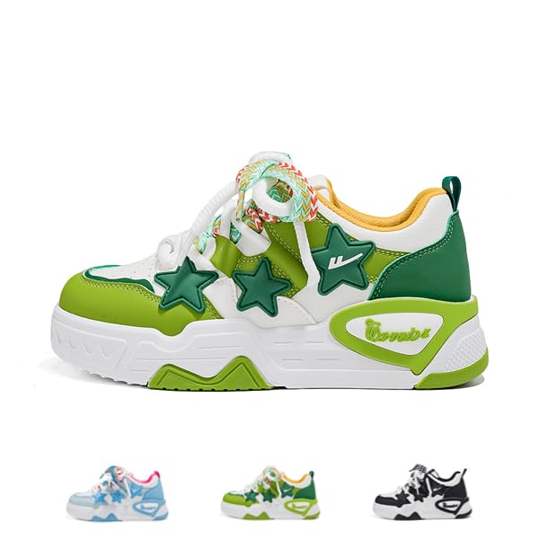 Trendy Women's Chunky Platform Sneakers - Comfortable Skate & Walking Shoes for Casual Streetwear | Perfect for Daily Wear, Gym, Running & Fashion Outfits