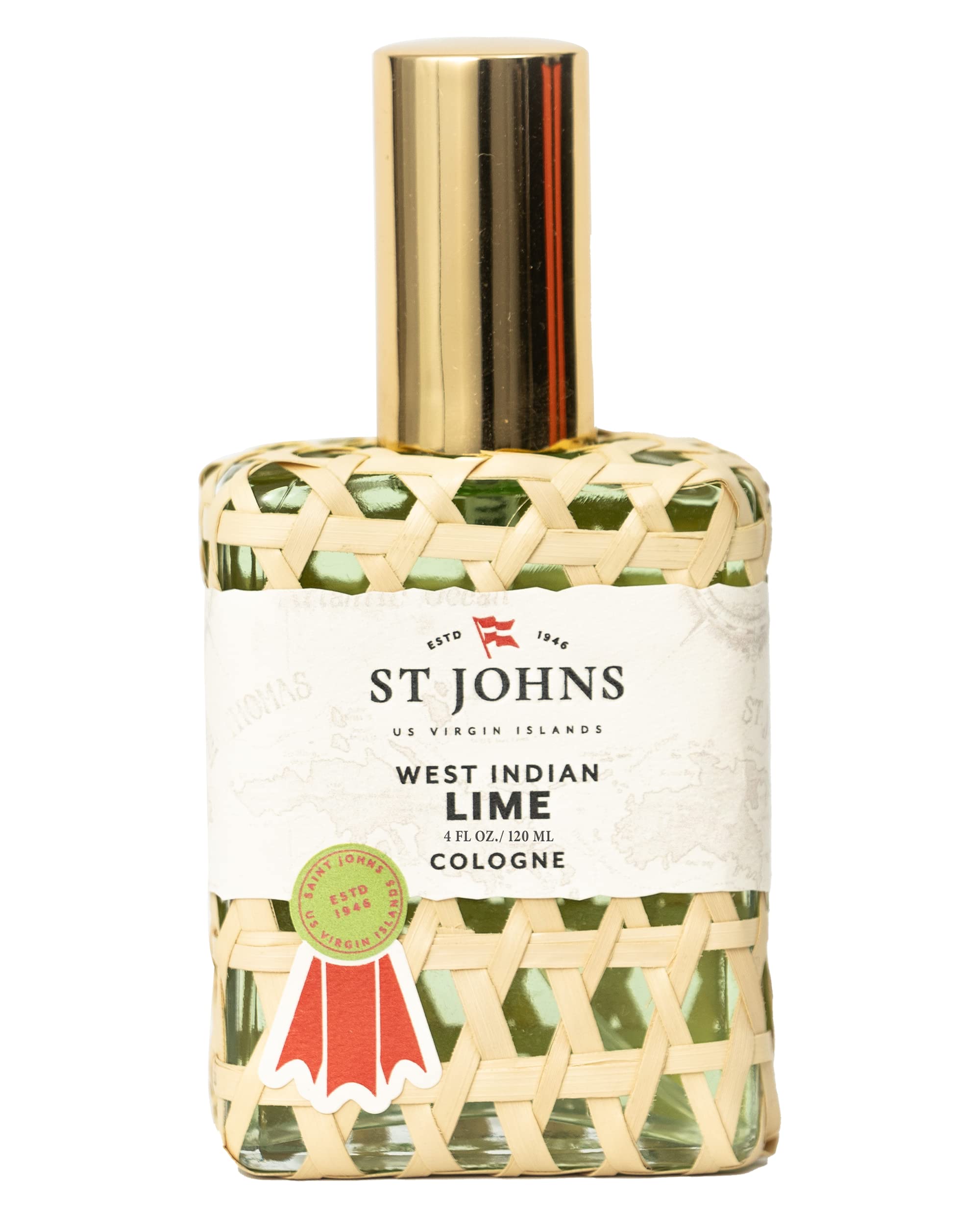 St Johns West Indian Lime Cologne for Men - 4 oz Refreshing Citrus Fragrance Spray | Caribbean-Inspired Cologne for Everyday Wear & Special Occasions