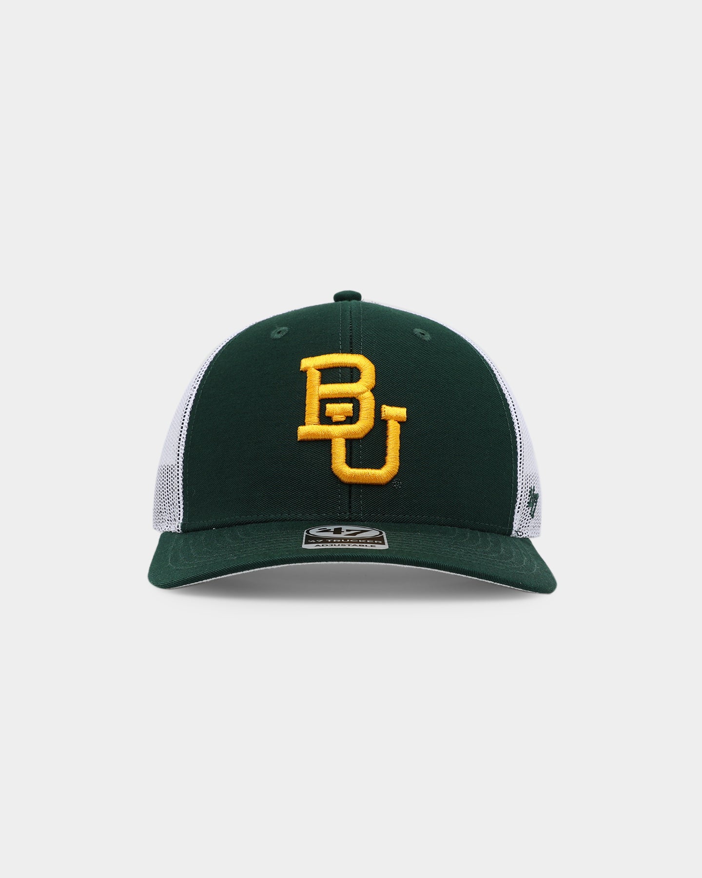 47 Brand Baylor Bears '47 Trucker Snapback Hat - Adjustable Dark Green Baseball Cap for Men & Women - Perfect for Game Day, Tailgating & Casual Wear
