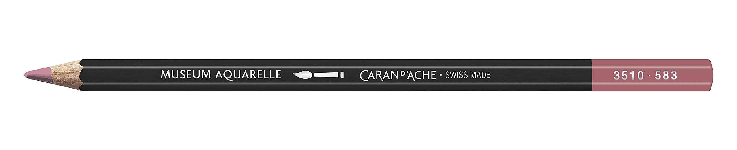 Premium Caran d'Ache Museum Aquarelle Watercolor Pencil - Violet Pink (3510.583) for Professional Artists & Sketching | Ideal for Watercolor Painting, Illustration & Mixed Media Art