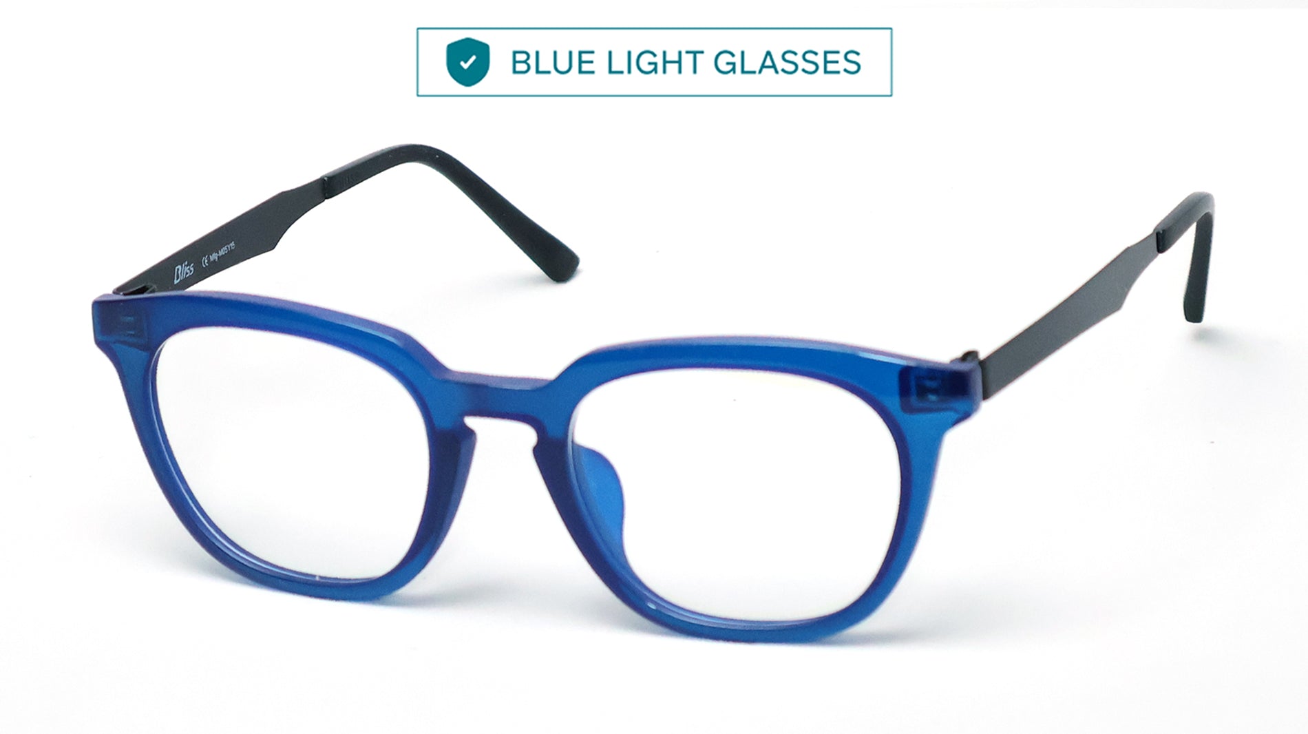 Bliss Blue Light Blocking Glasses T03 C06 5021 - Stylish Anti Eye Strain Frames for Computer Work & Gaming