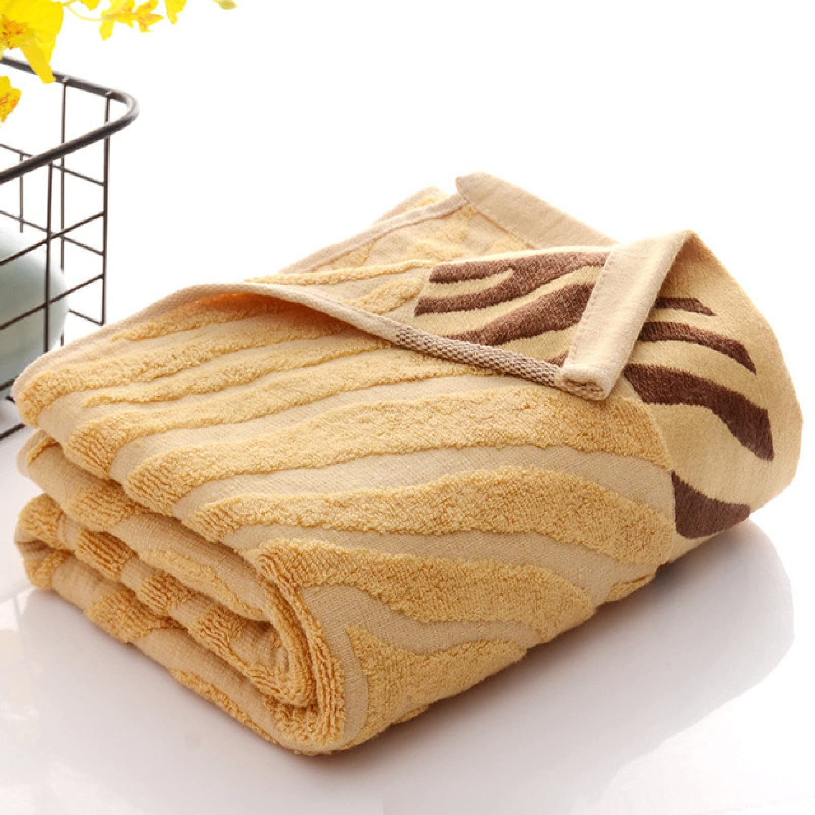 **Premium Bamboo Fiber Towel Set - 70x140cm Ultra Soft & Absorbent Face & Bath Towels for Adults - Eco-Friendly Household & Spa Use**