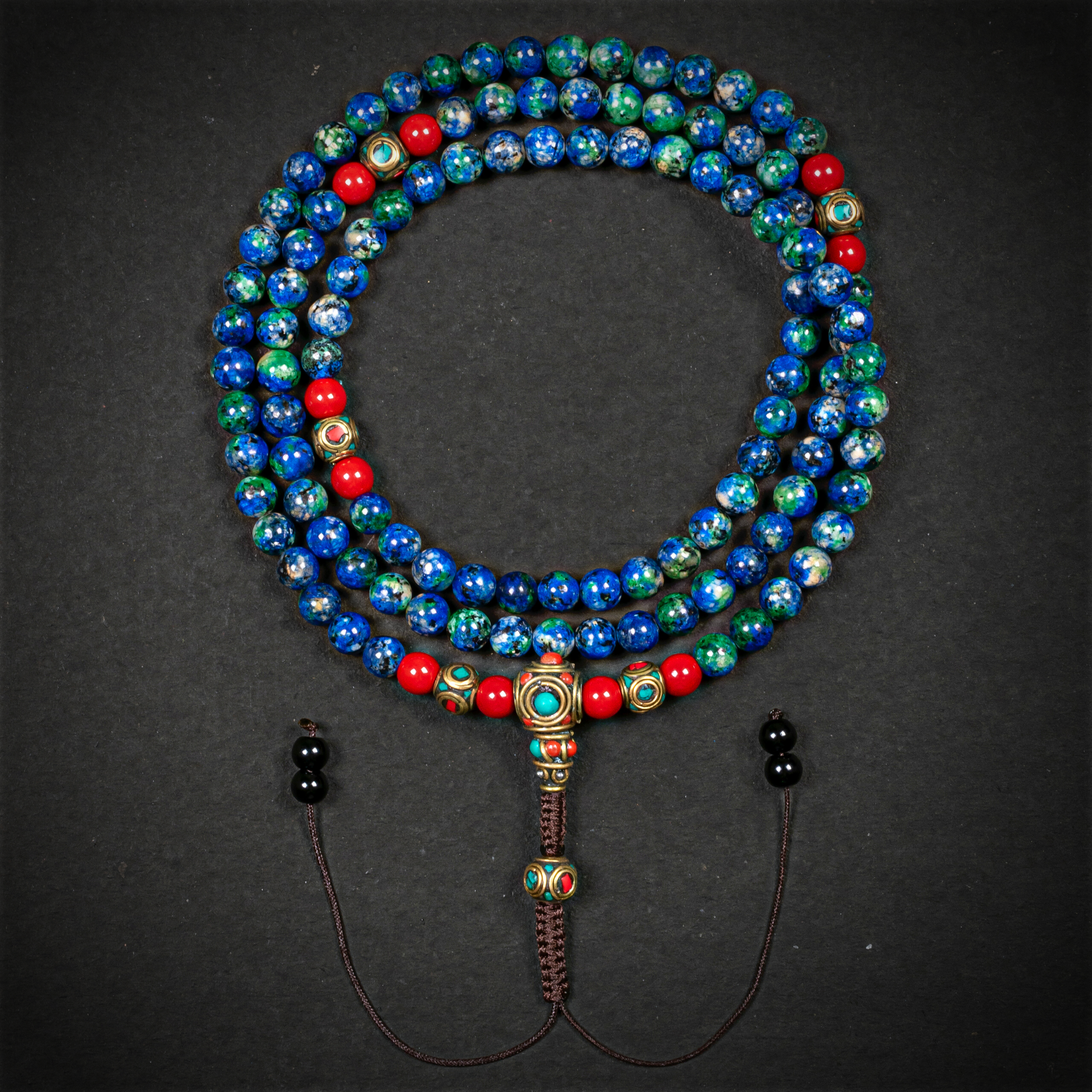 Kaynite All Chakra Mala Beads - 108 Natural Stone Meditation Necklace for Yoga, Mindfulness & Spiritual Healing | Perfect Gift for Yoga Lovers & Meditation Practitioners