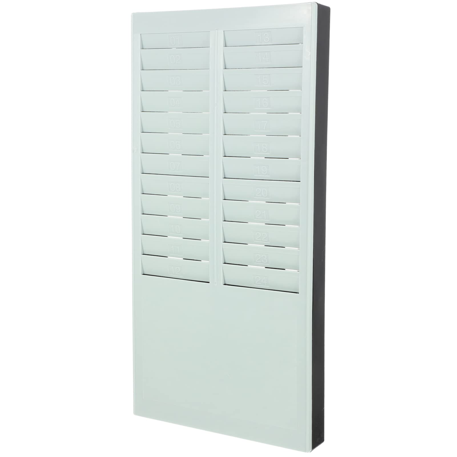 Operitacx 24-Card Wall Mount Attendance Rack for Office Time Tracking