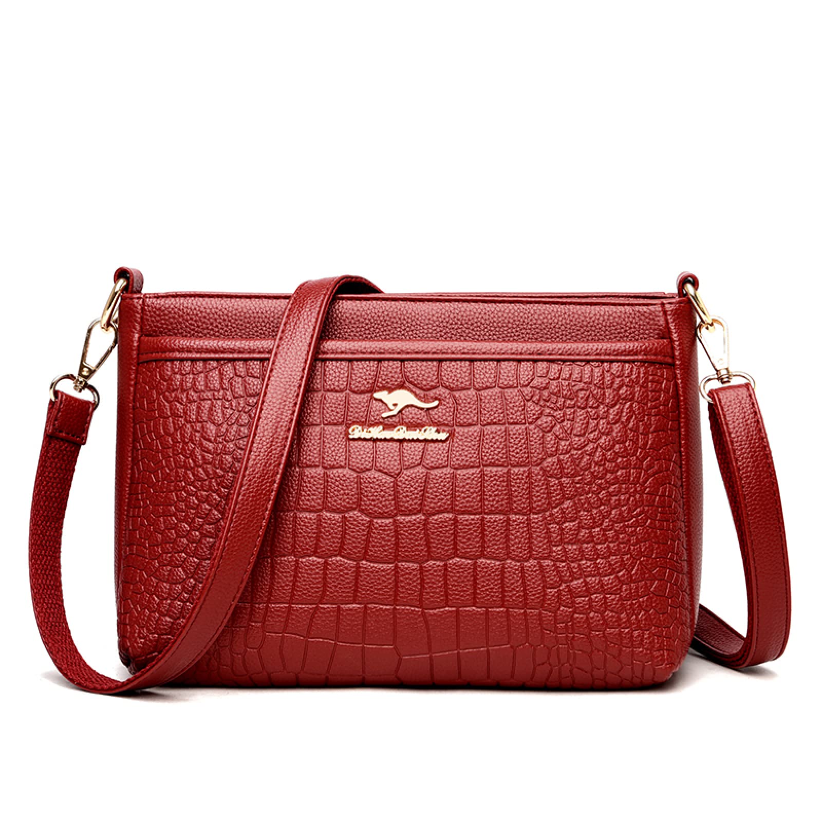 Premium Genuine Leather Messenger Bag for Women - Luxury Designer Shoulder Handbag - Perfect for Work, Travel & Everyday Use